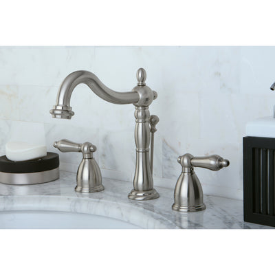 Elements of Design EB1978AL Widespread Bathroom Faucet with Plastic Pop-Up, Brushed Nickel