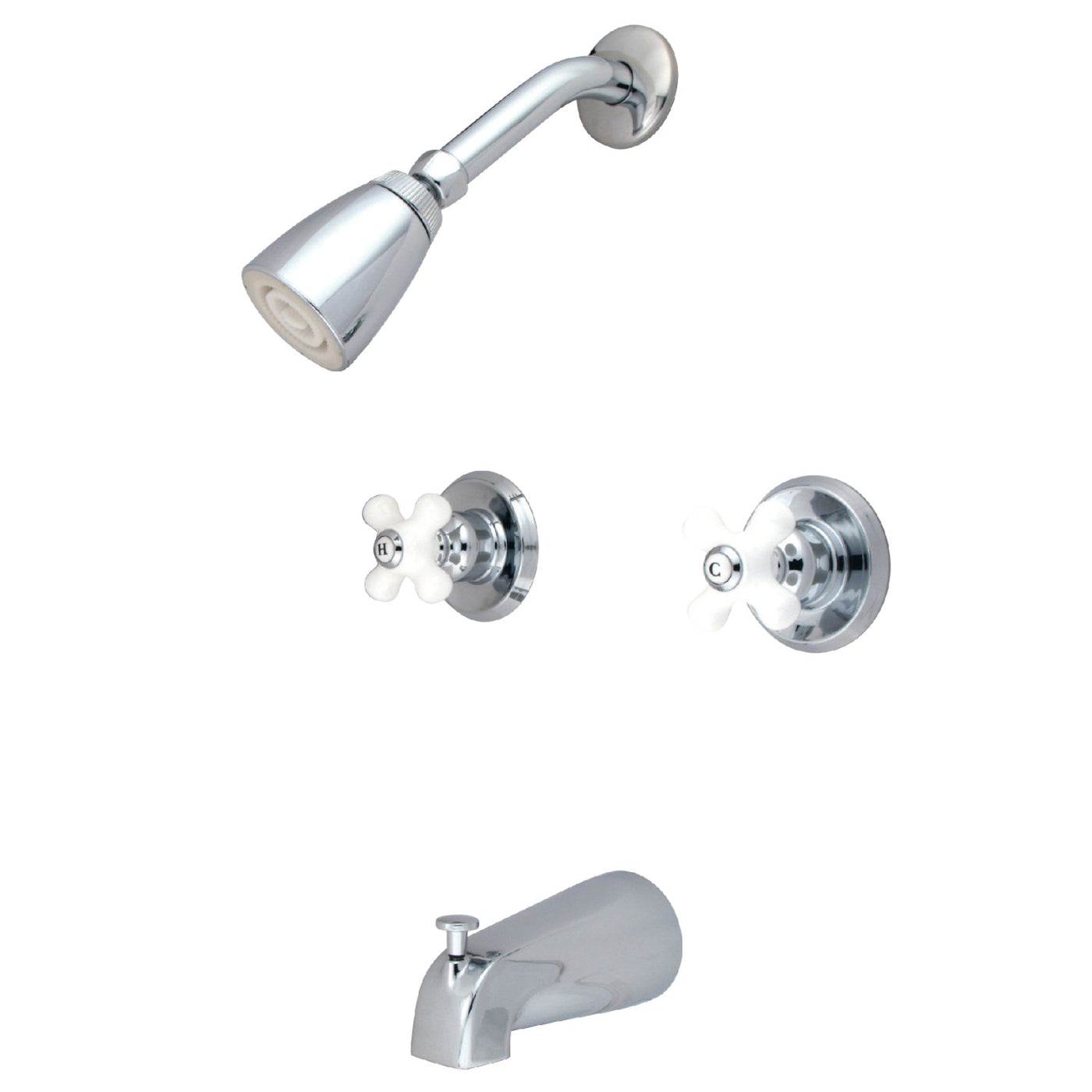 Elements of Design EB241PX Tub and Shower Faucet, Polished Chrome