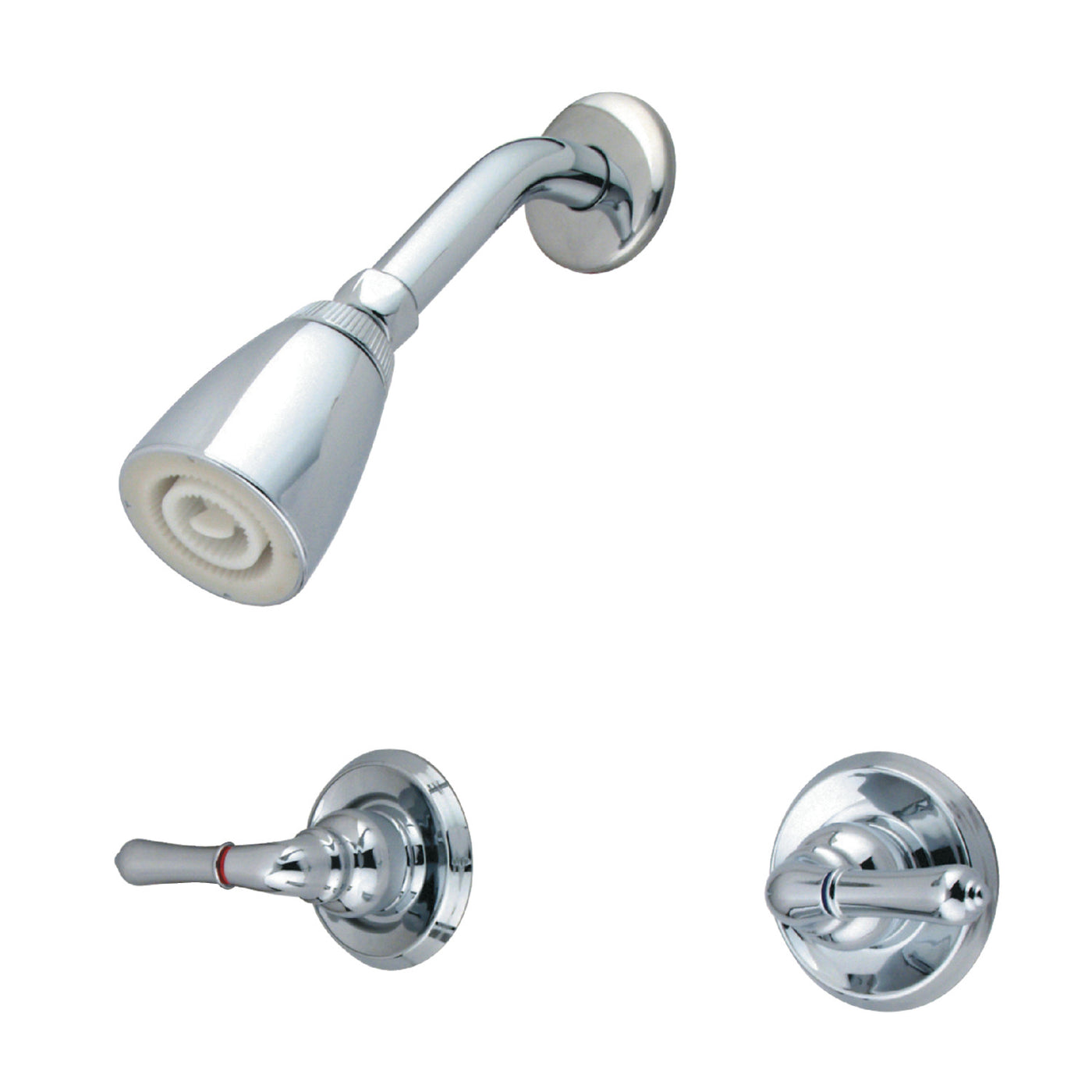 Elements of Design EB241SO Two-Handle Shower Faucet, Polished Chrome