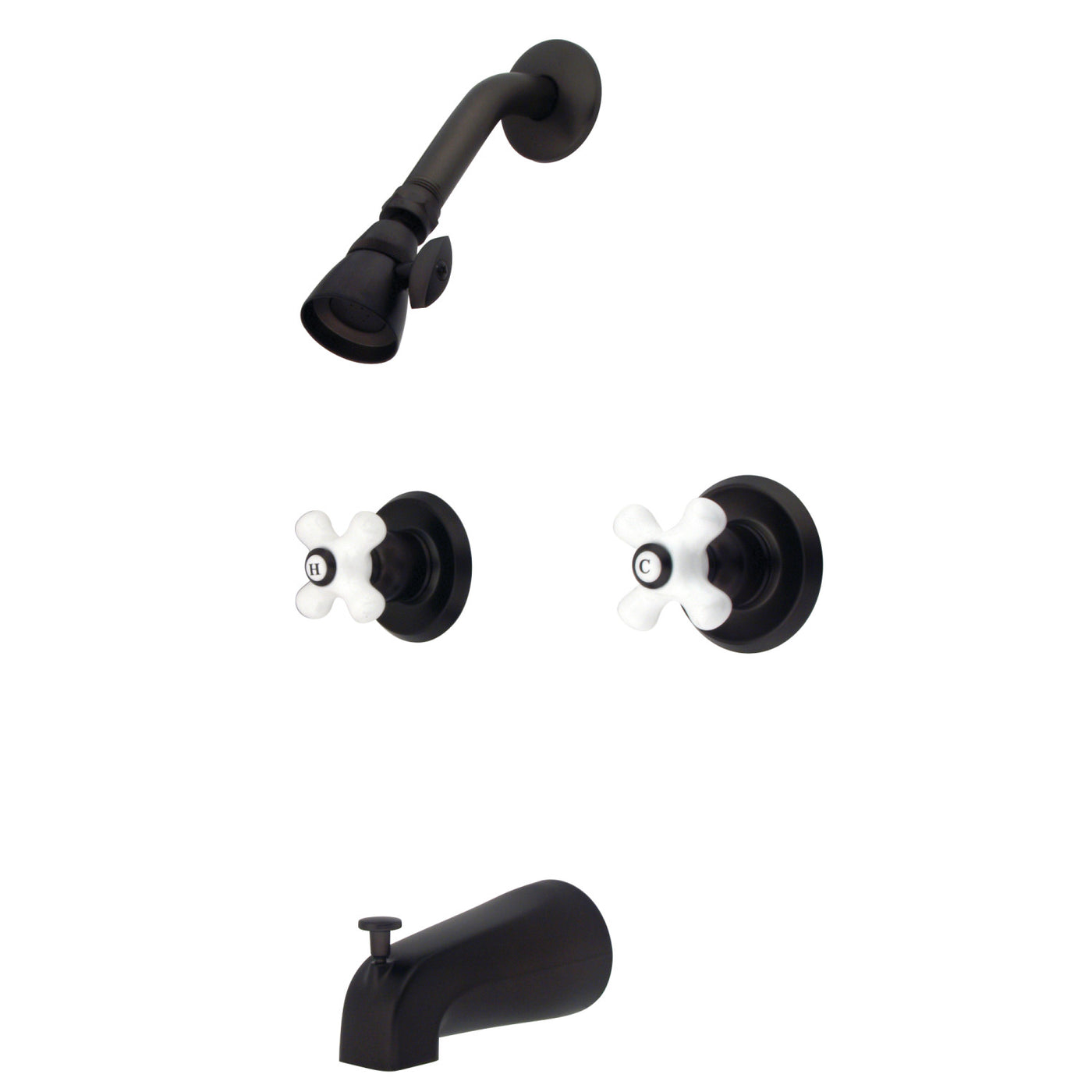 Elements of Design EB245PX Tub and Shower Faucet, Oil Rubbed Bronze
