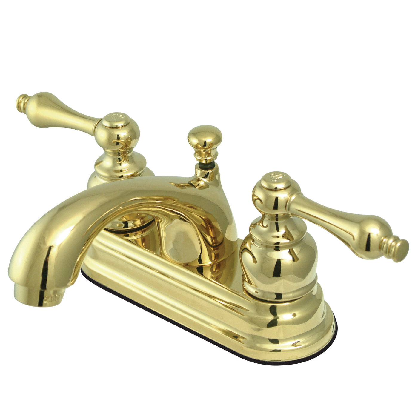 Elements of Design EB2602AL 4-Inch Centerset Bathroom Faucet, Polished Brass