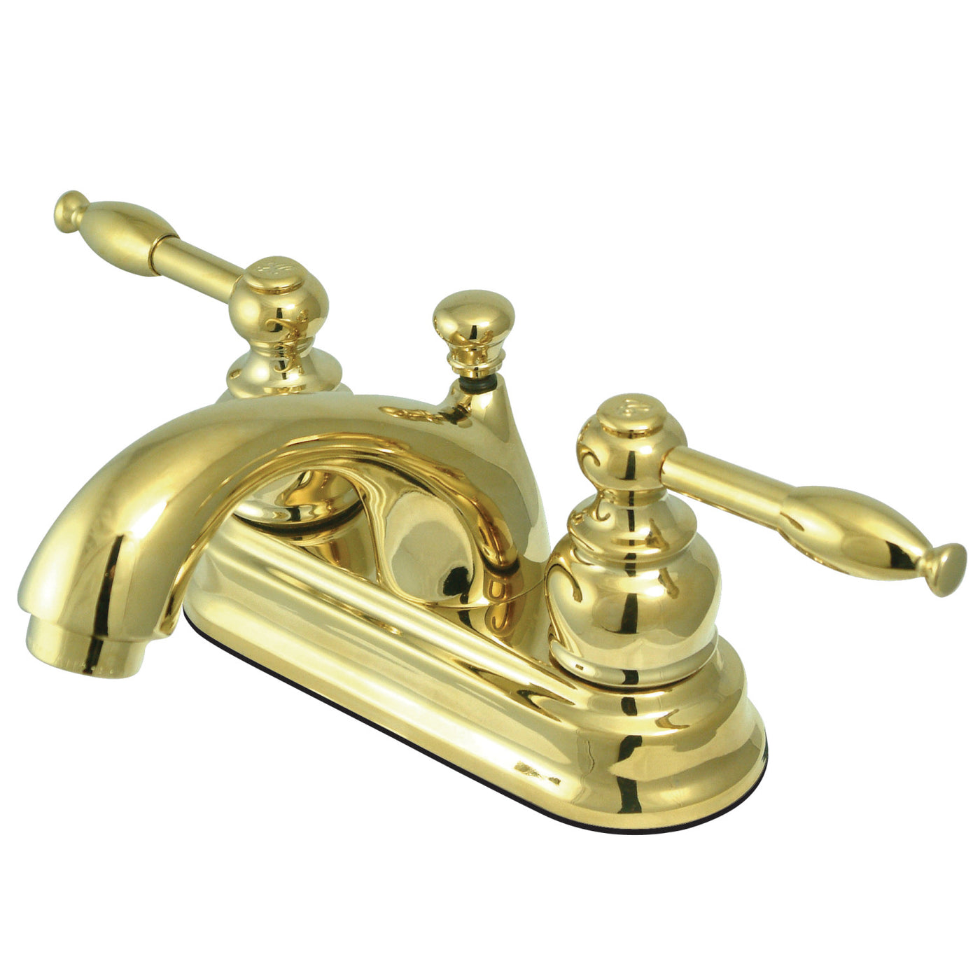 Elements of Design EB2602KL 4-Inch Centerset Bathroom Faucet, Polished Brass