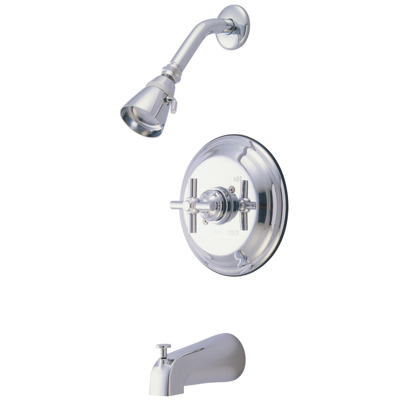 Elements of Design EB2631EXT Tub and Shower Faucet, Trim Only, Polished Chrome
