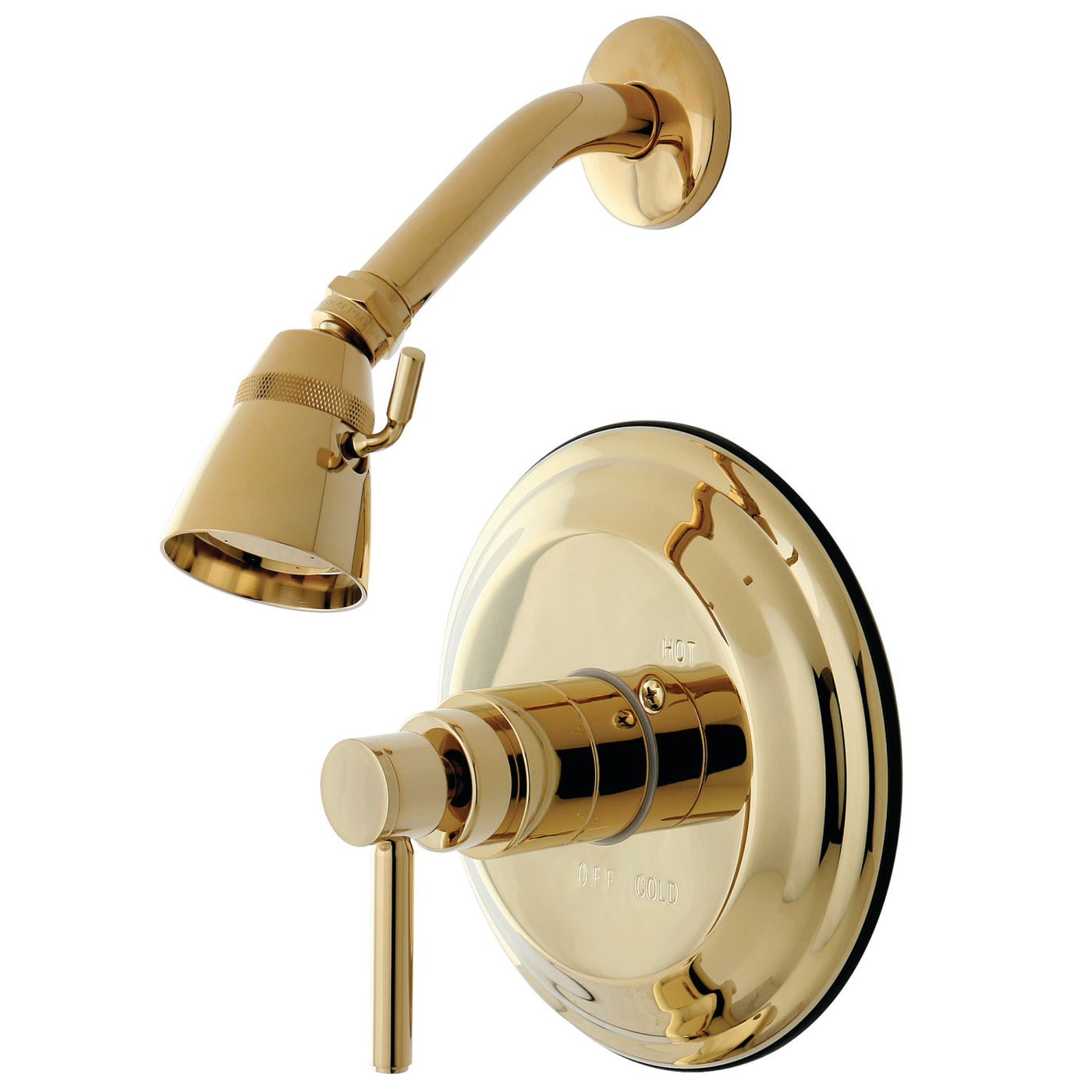 Elements of Design EB2632DLSO Shower Faucet, Polished Brass