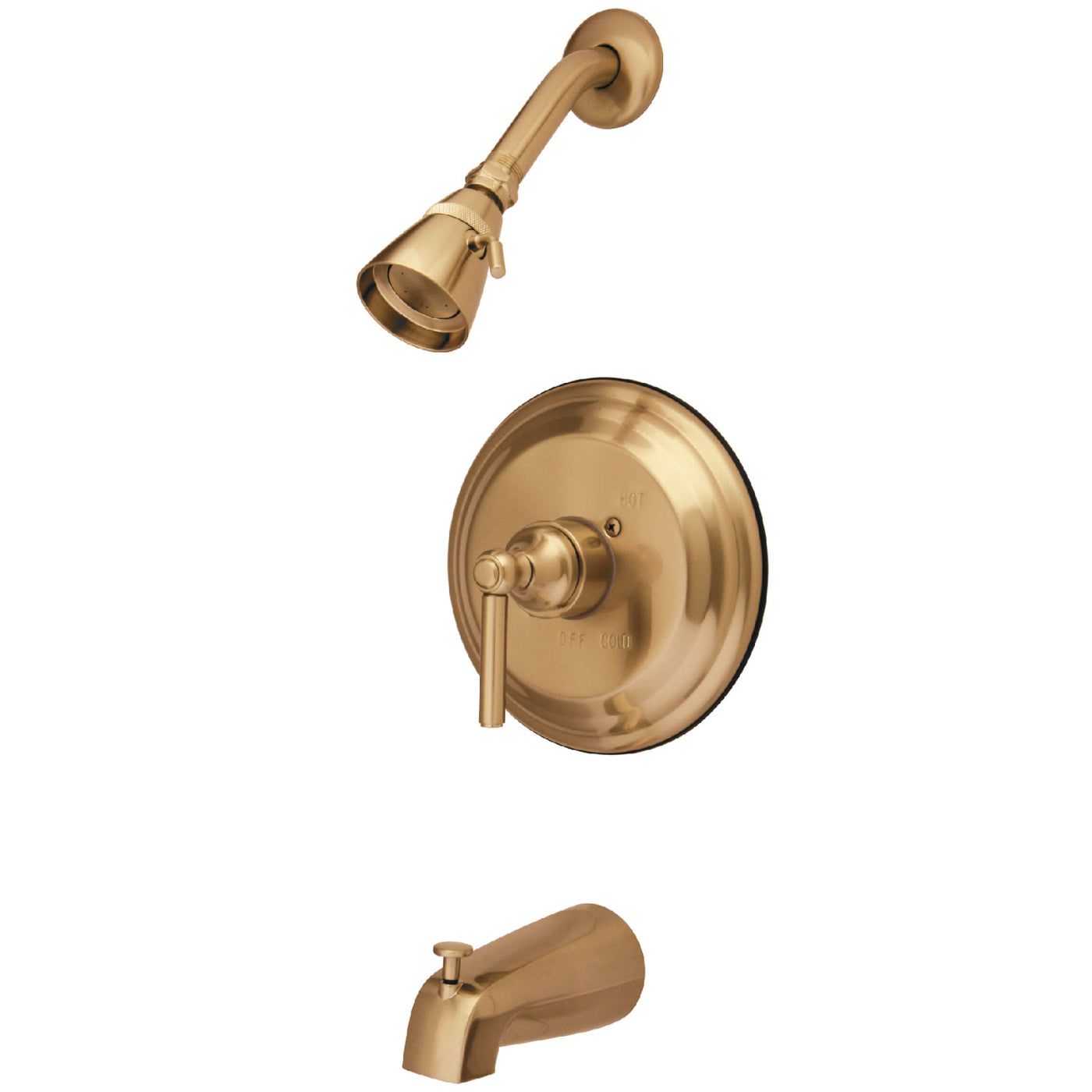 Elements of Design EB2632EL Tub and Shower Faucet, Polished Brass
