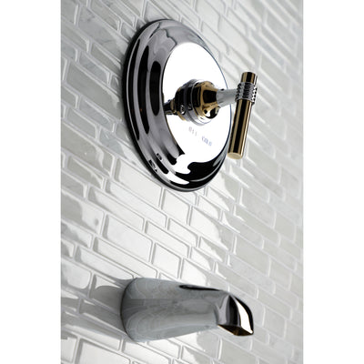 Elements of Design EB2634MLTO Tub Only Faucet, Polished Chrome/Polished Brass