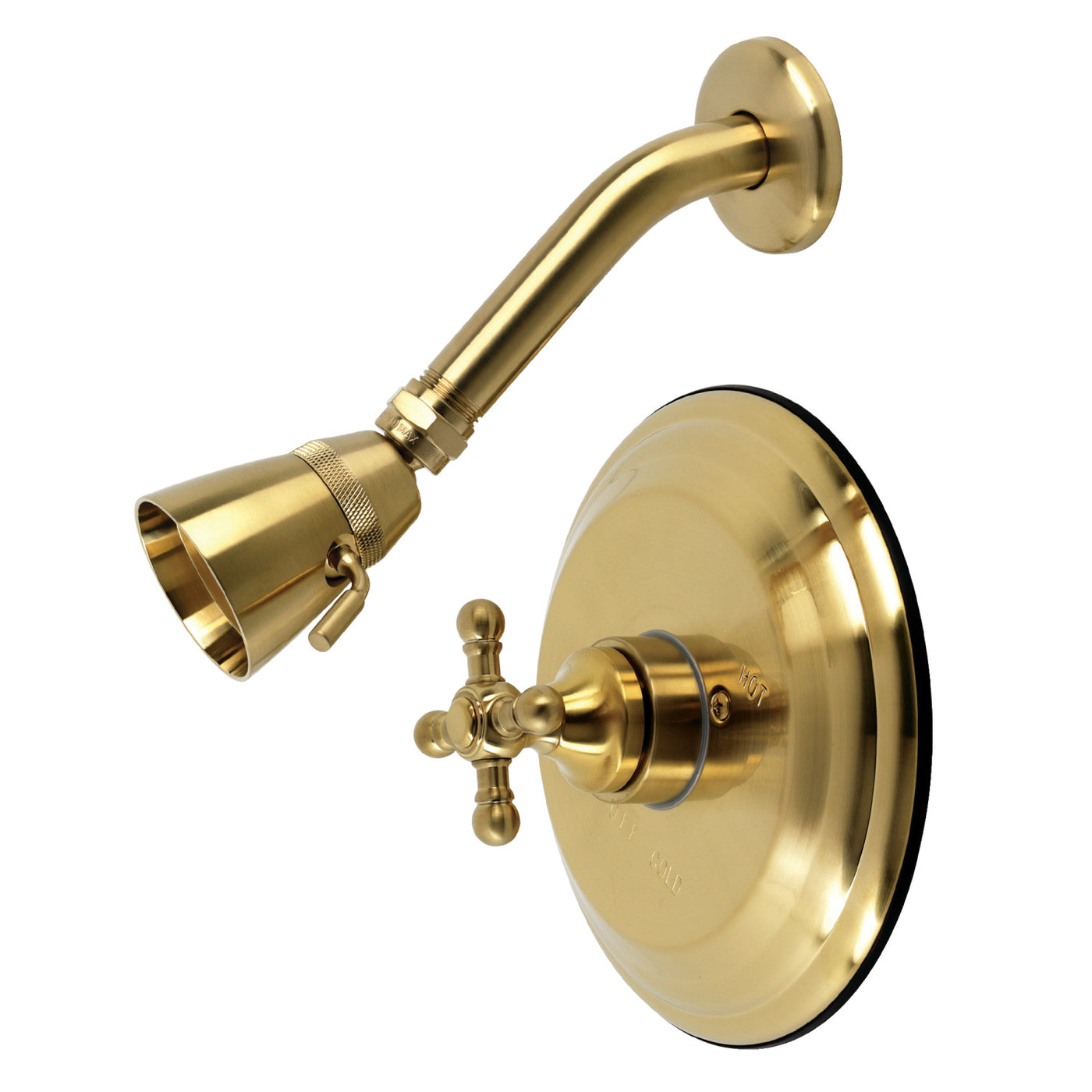 Elements of Design EB2637BXSO Pressure Balanced Shower Faucet, Brushed Brass