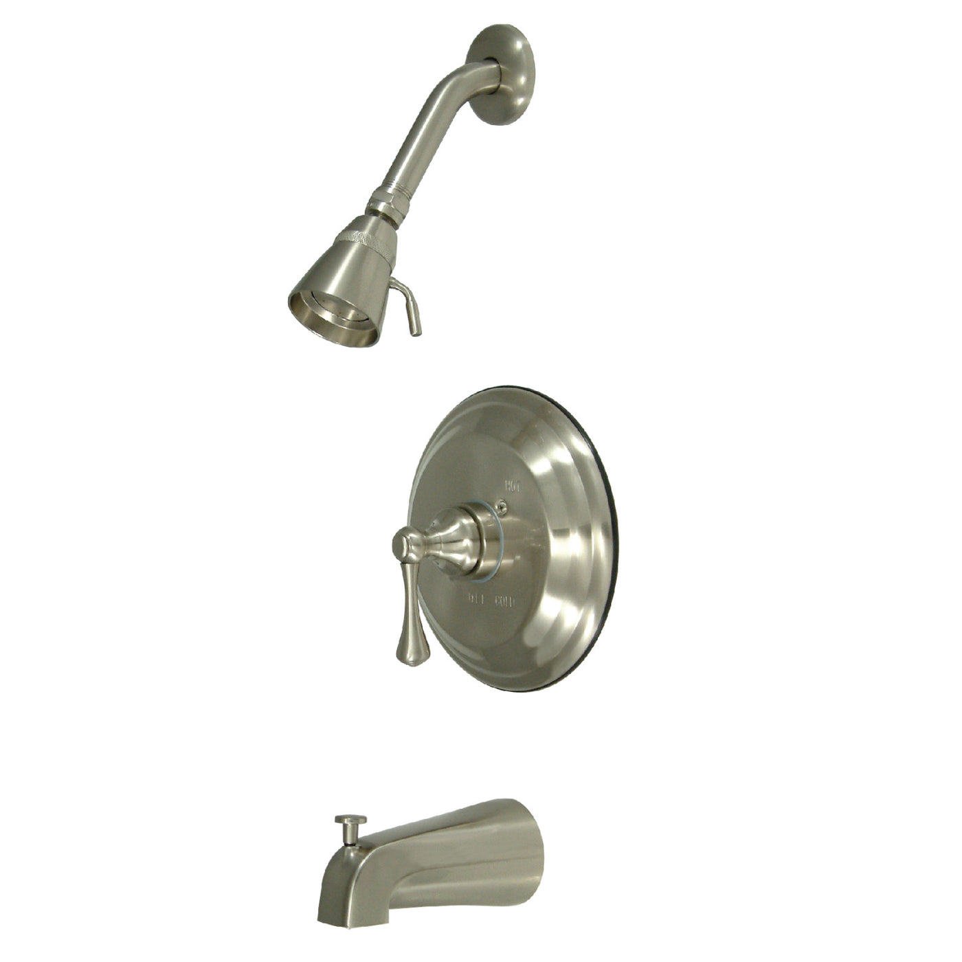Elements of Design EB2638BL Tub and Shower Faucet, Brushed Nickel