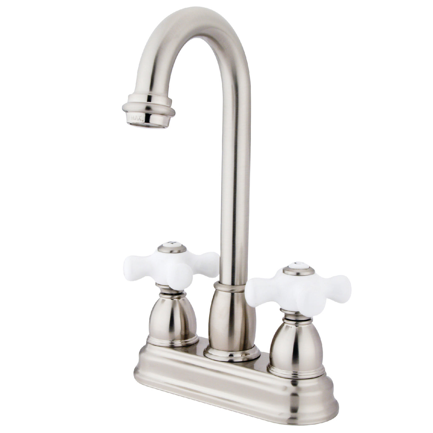 Elements of Design EB3498PX 4-Inch Centerset Bar Faucet, Brushed Nickel
