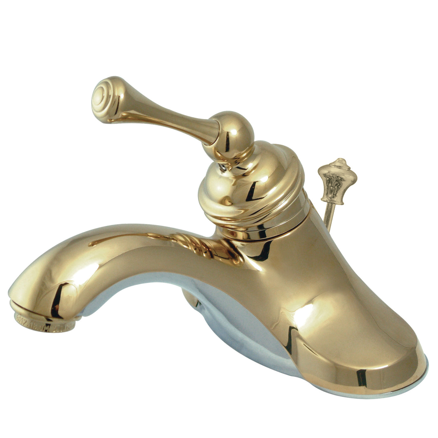 Elements of Design EB3542BL 4-Inch Centerset Bathroom Faucet, Polished Brass