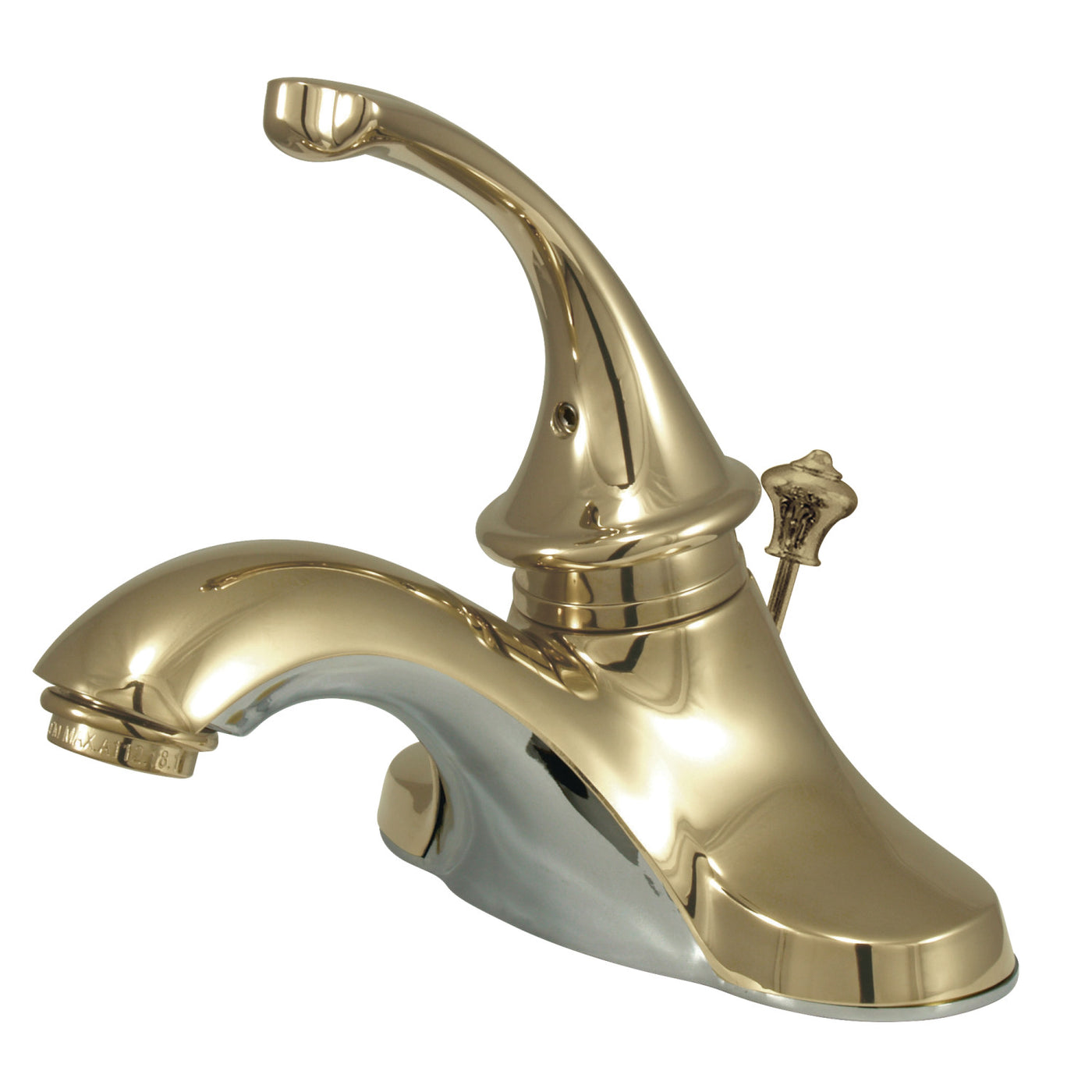 Elements of Design EB3542GL 4-Inch Centerset Bathroom Faucet, Polished Brass