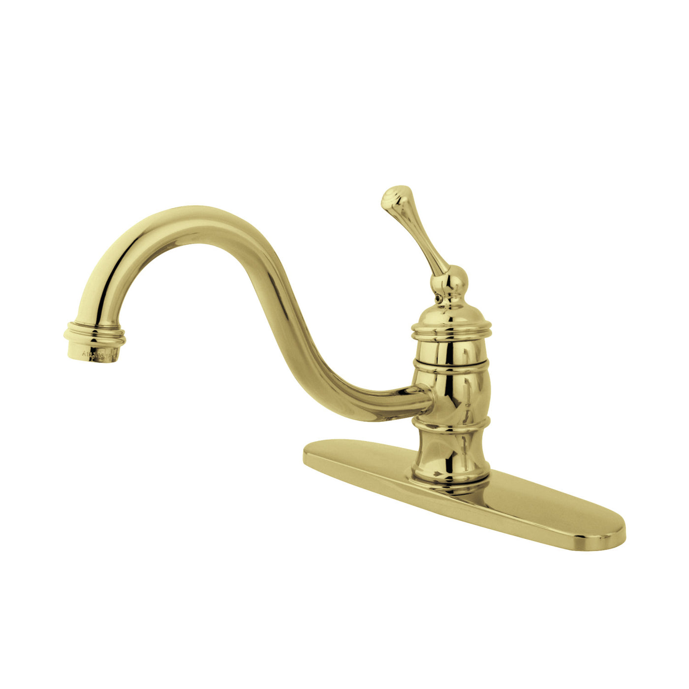 Elements of Design EB3572BLLS Single-Handle Kitchen Faucet, Polished Brass