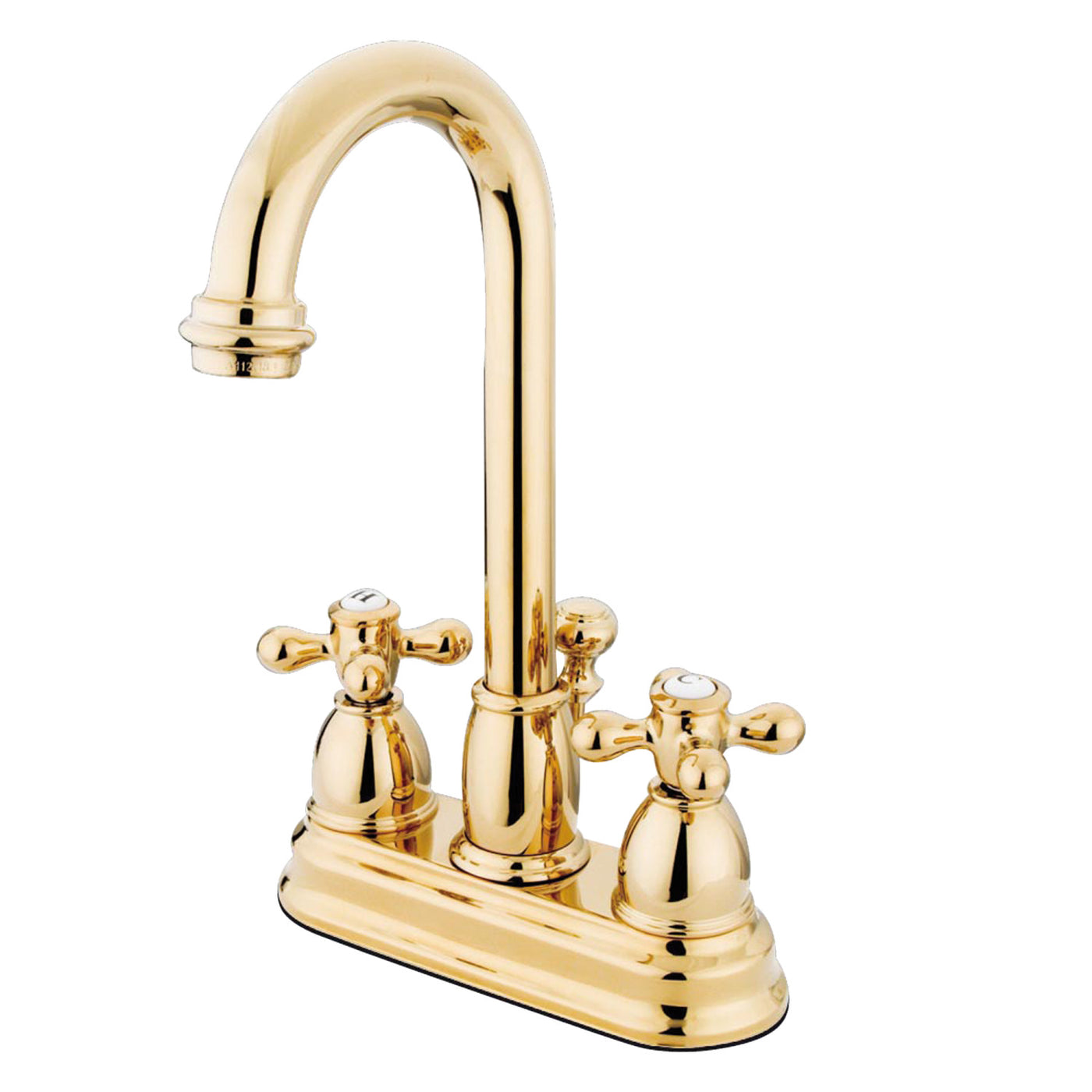 Elements of Design EB3612AX 4-Inch Centerset Bathroom Faucet, Polished Brass