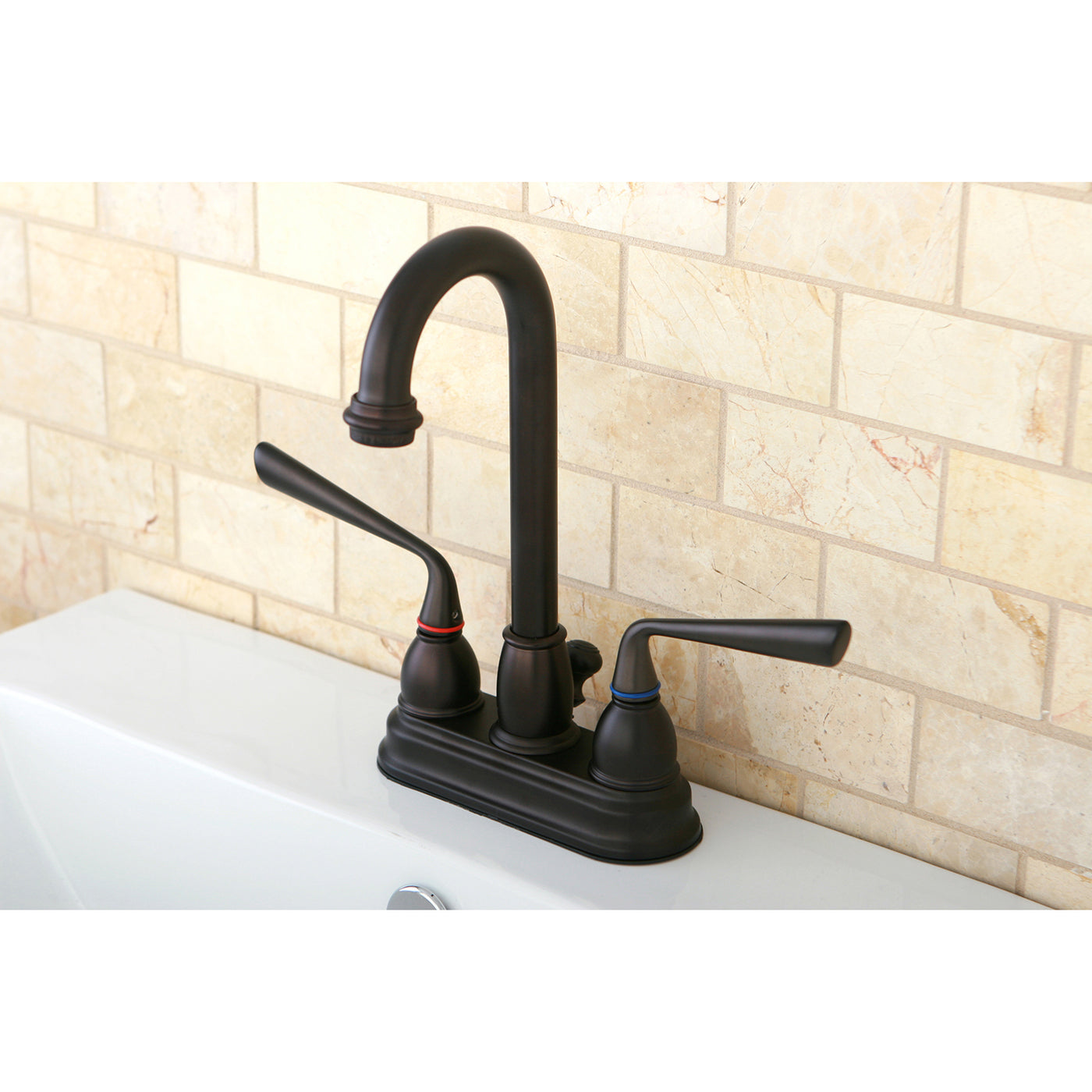 Elements of Design EB3615ZL 4-Inch Centerset Bathroom Faucet, Oil Rubbed Bronze