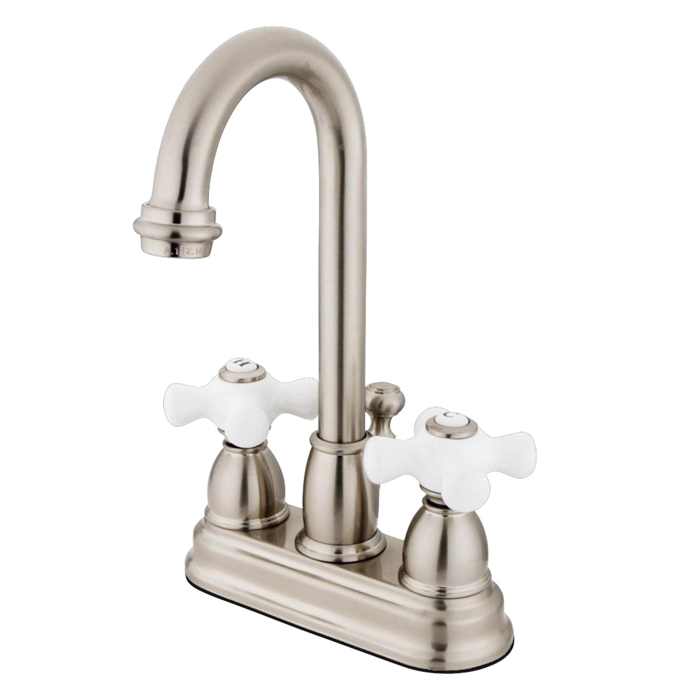 Elements of Design EB3618PX 4-Inch Centerset Bathroom Faucet, Brushed Nickel