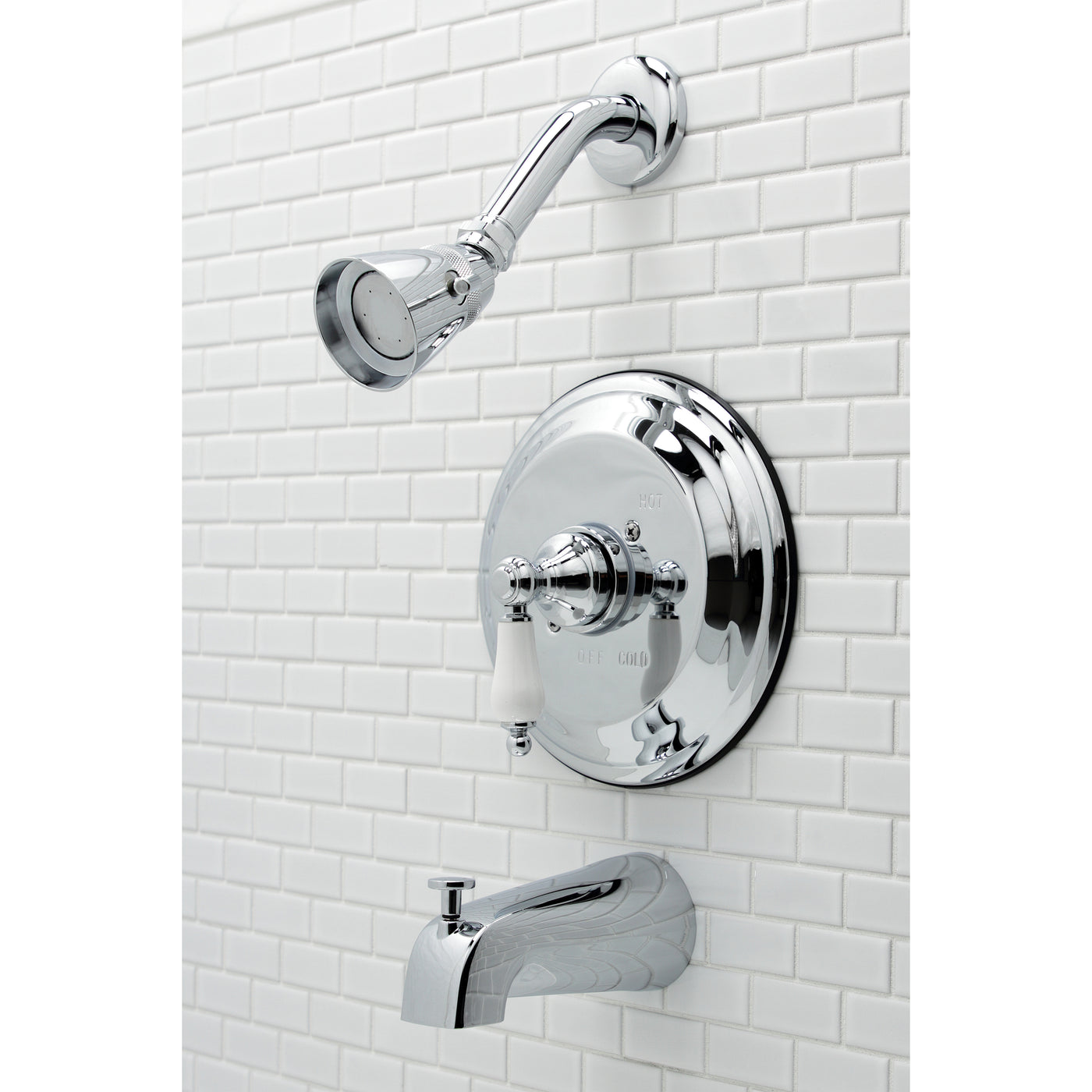 Elements of Design EB3631PLT Tub and Shower Trim Only, Polished Chrome