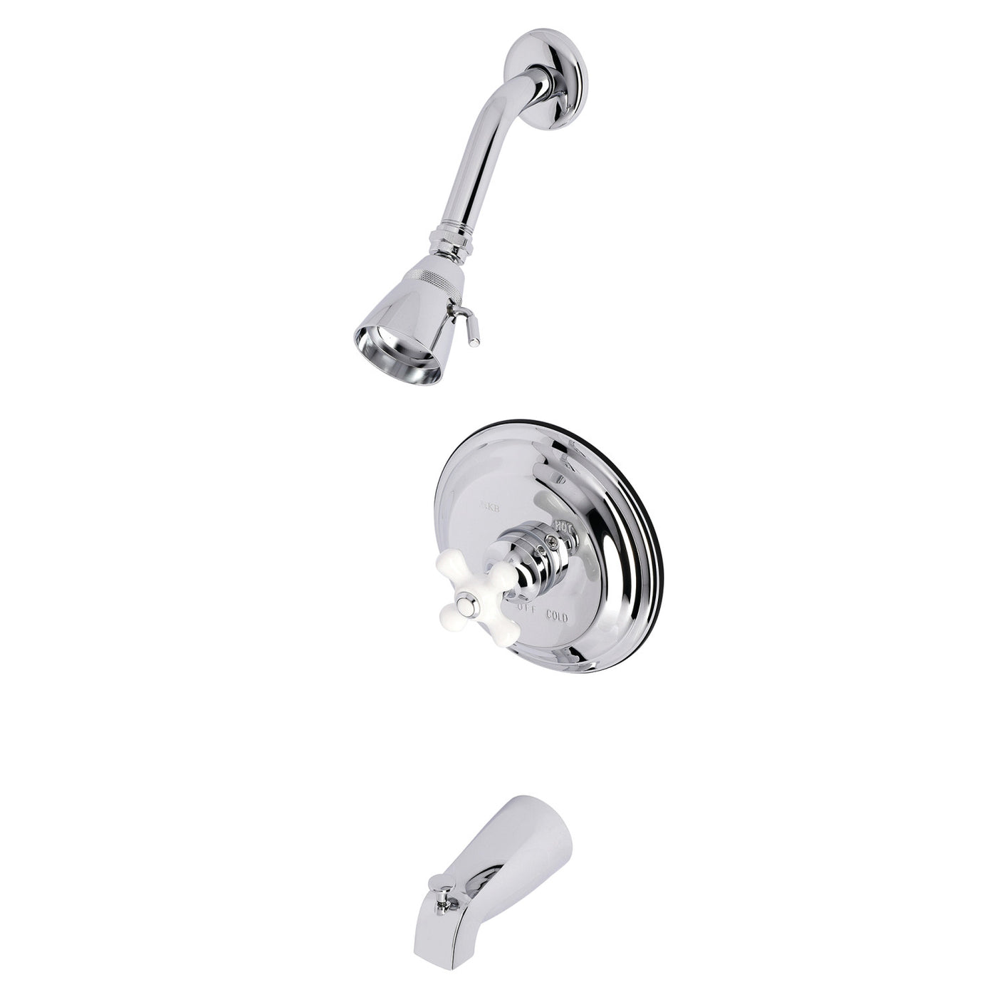 Elements of Design EB3631PXT Tub and Shower Trim Only, Polished Chrome