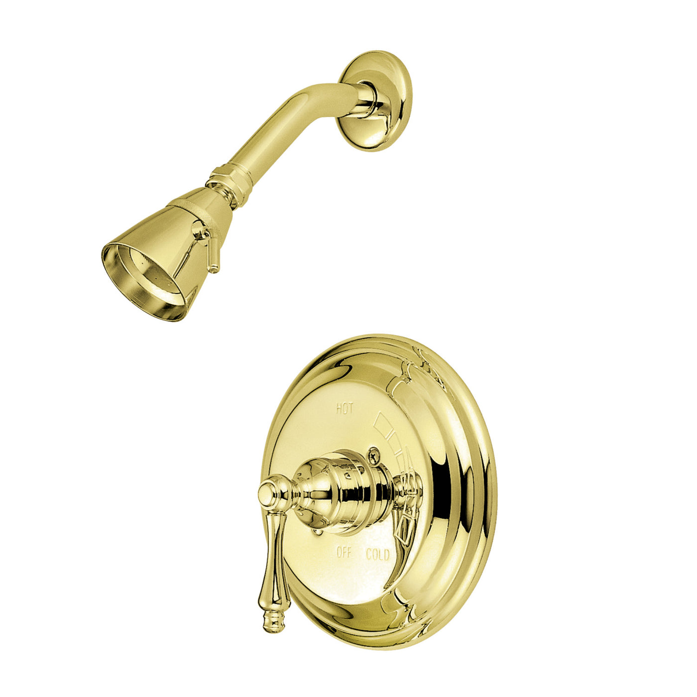 Elements of Design EB3632ALSO Pressure Balanced Shower Faucet, Polished Brass