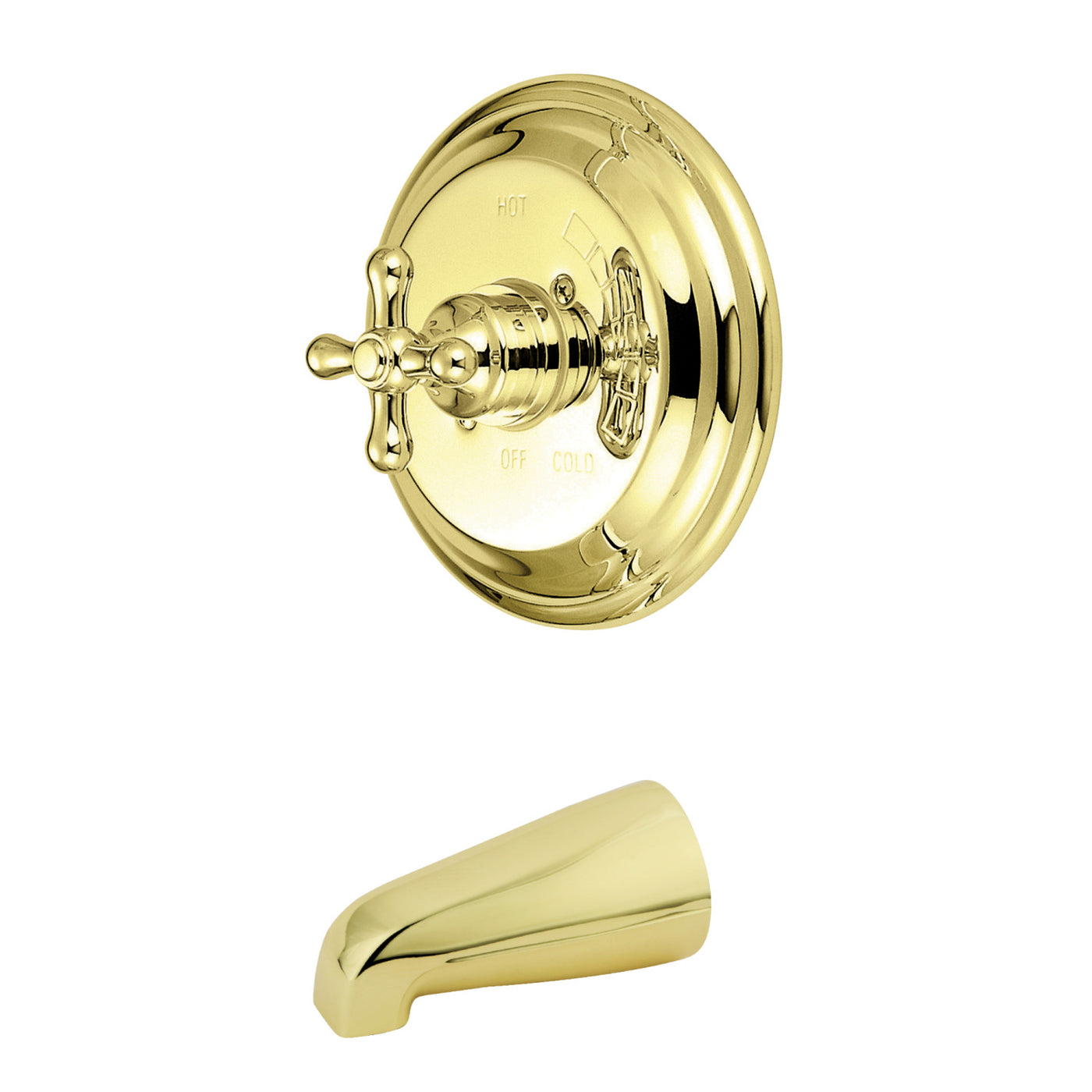 Elements of Design EB3632AXTO Tub Only Faucet, Polished Brass