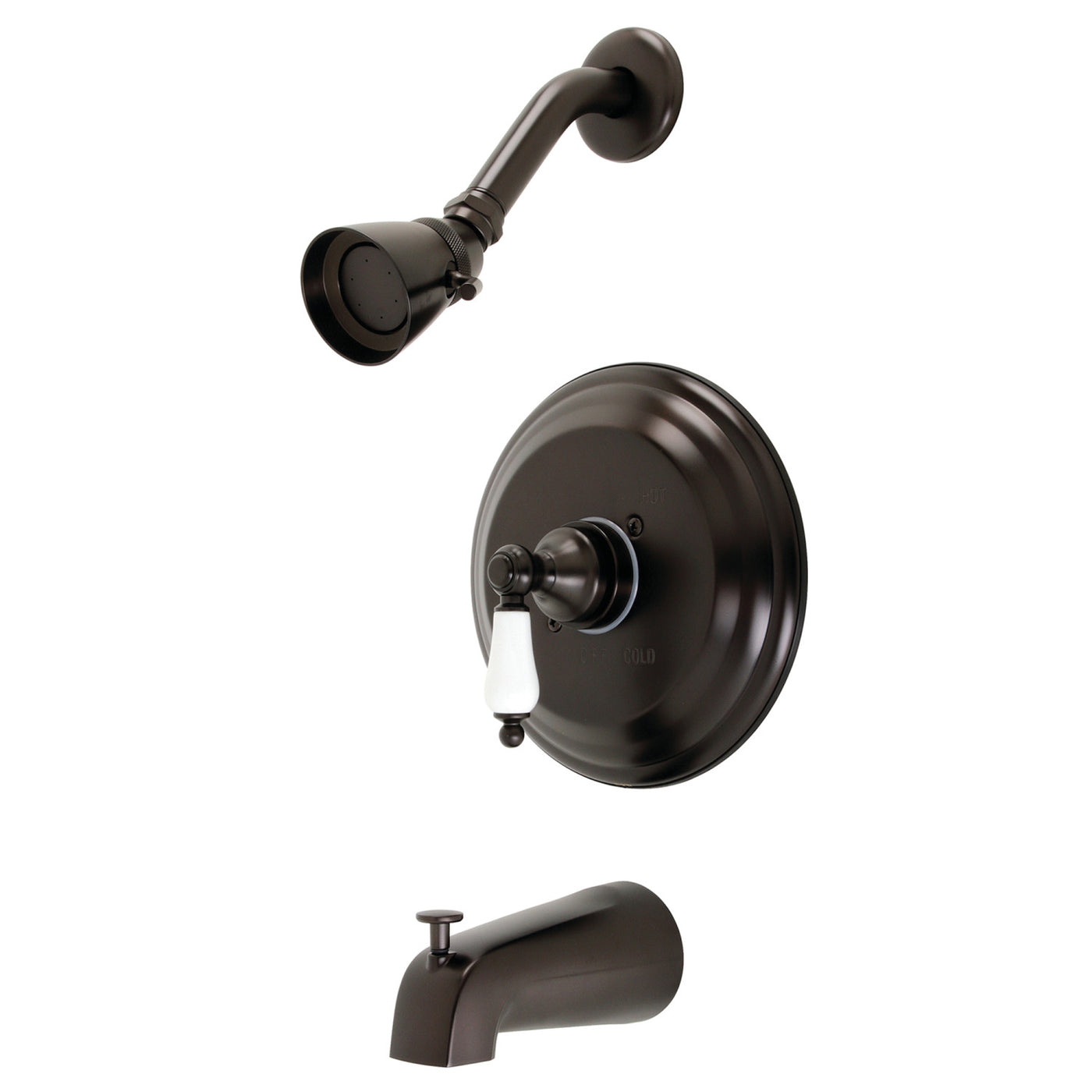 Elements of Design EB3635PL Tub and Shower Faucet, Oil Rubbed Bronze