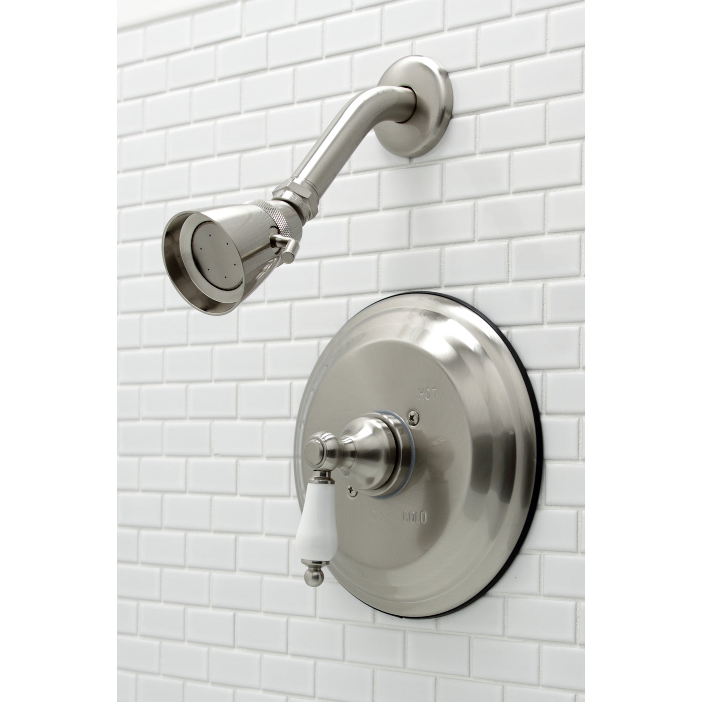 Elements of Design EB3638PLSO Pressure Balanced Shower Faucet, Brushed Nickel