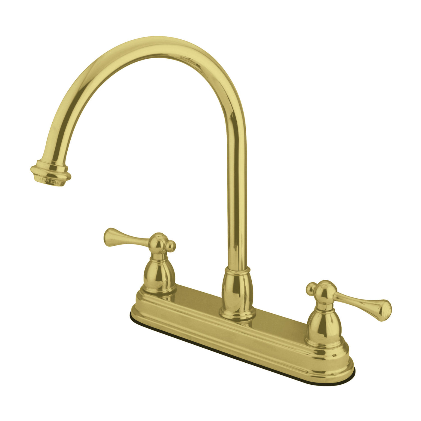 Elements of Design EB3742BL 8-Inch Centerset Kitchen Faucet, Polished Brass