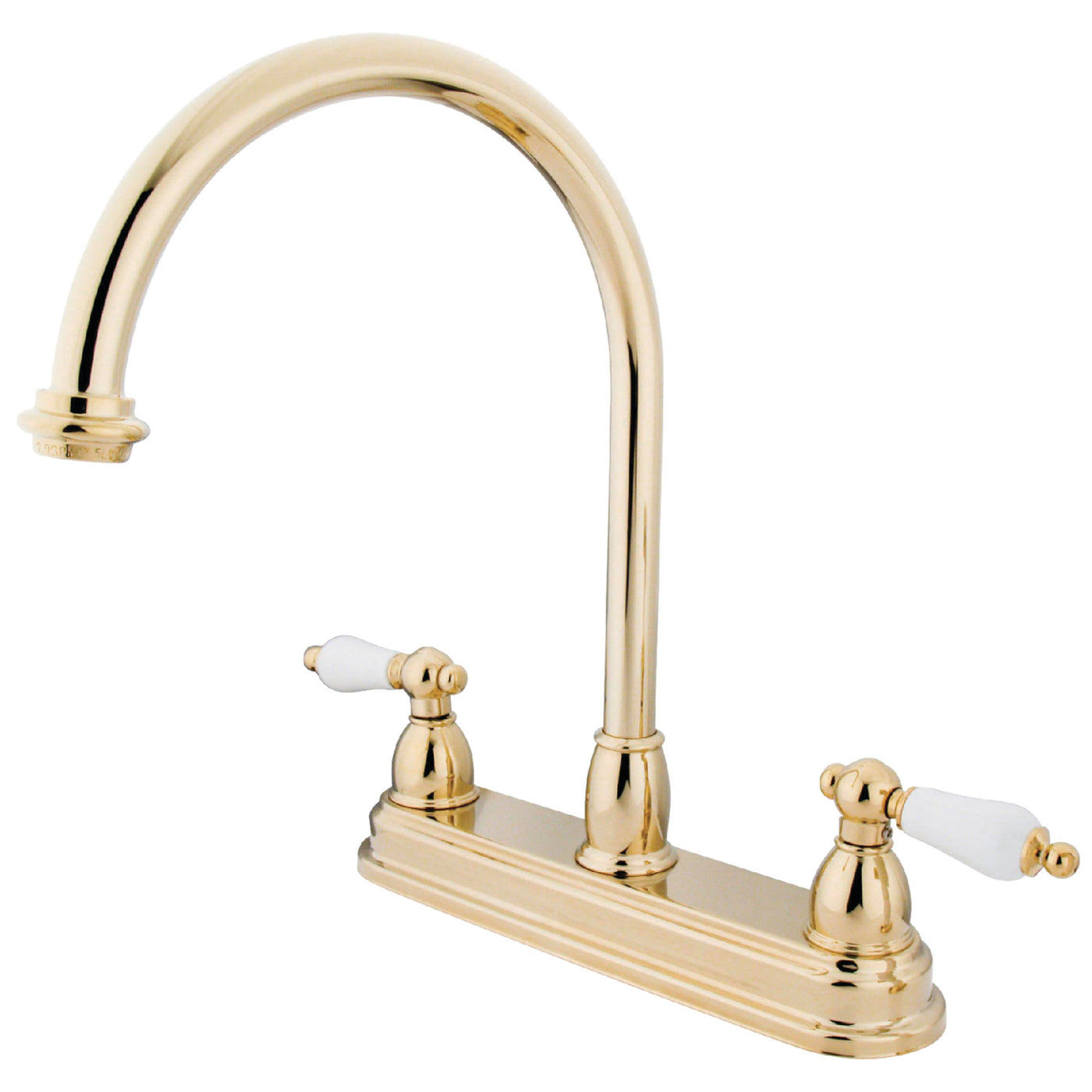 Elements of Design EB3742PL Centerset Kitchen Faucet, Polished Brass