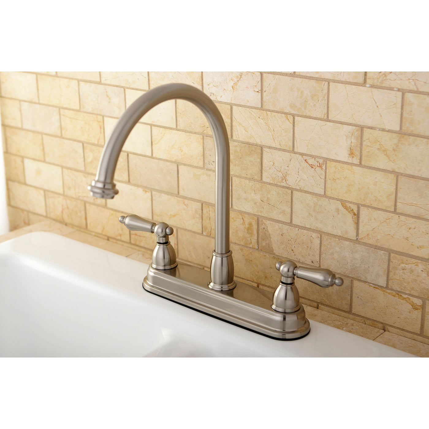 Elements of Design EB3748AL Centerset Kitchen Faucet, Brushed Nickel