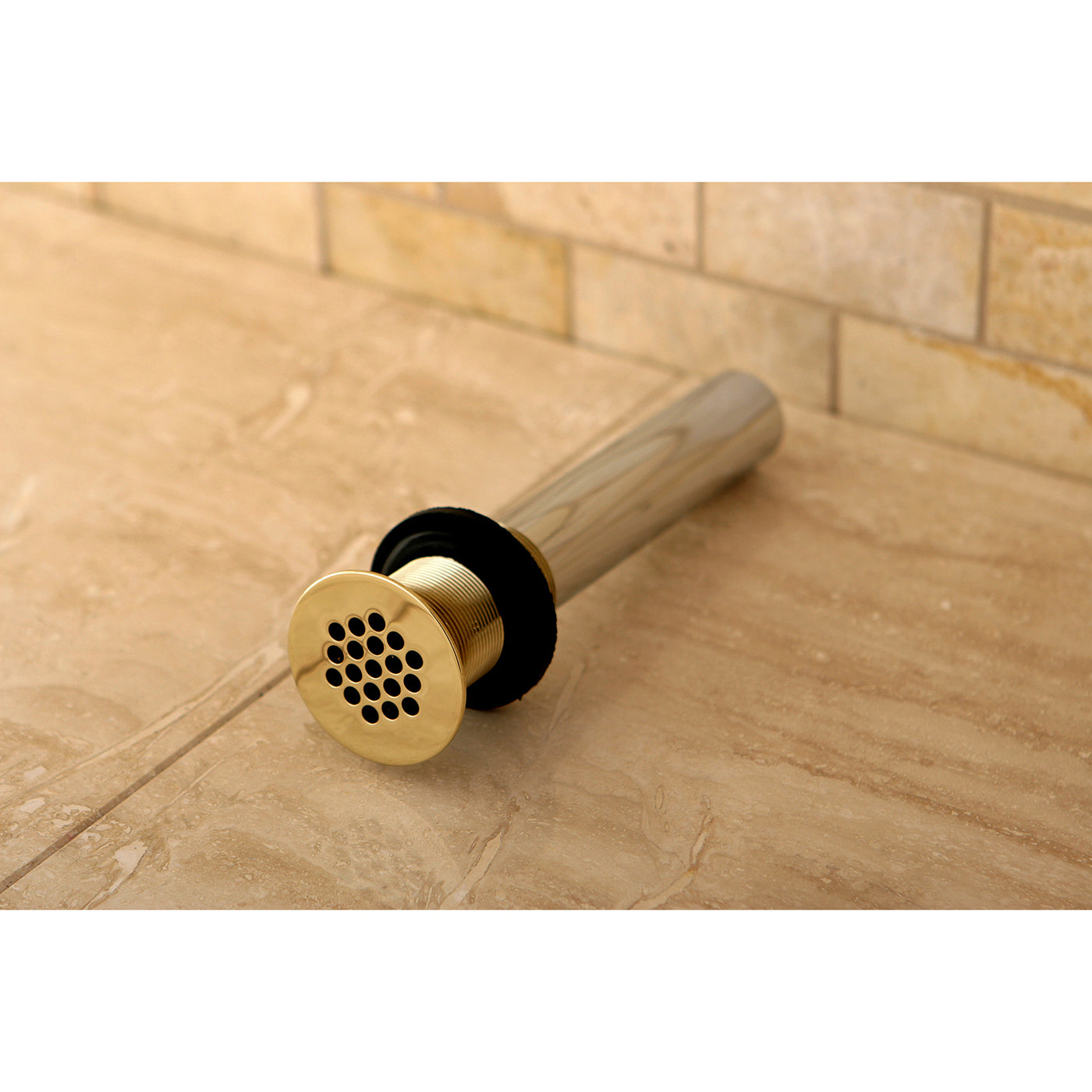 Elements of Design EB4002 Grid Drain without Overflow, Polished Brass
