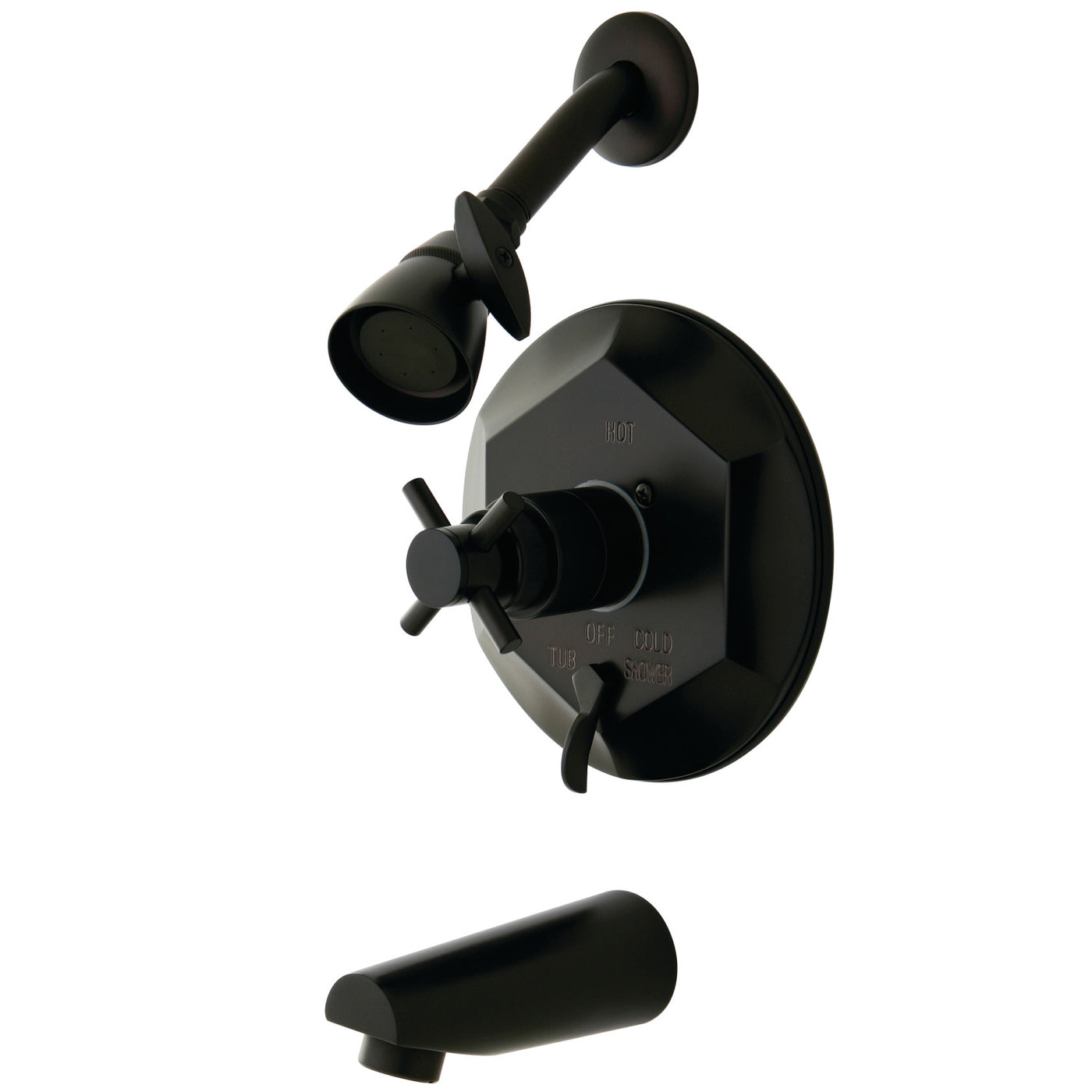 Elements of Design EB46350DX Tub and Shower Faucet, Oil Rubbed Bronze