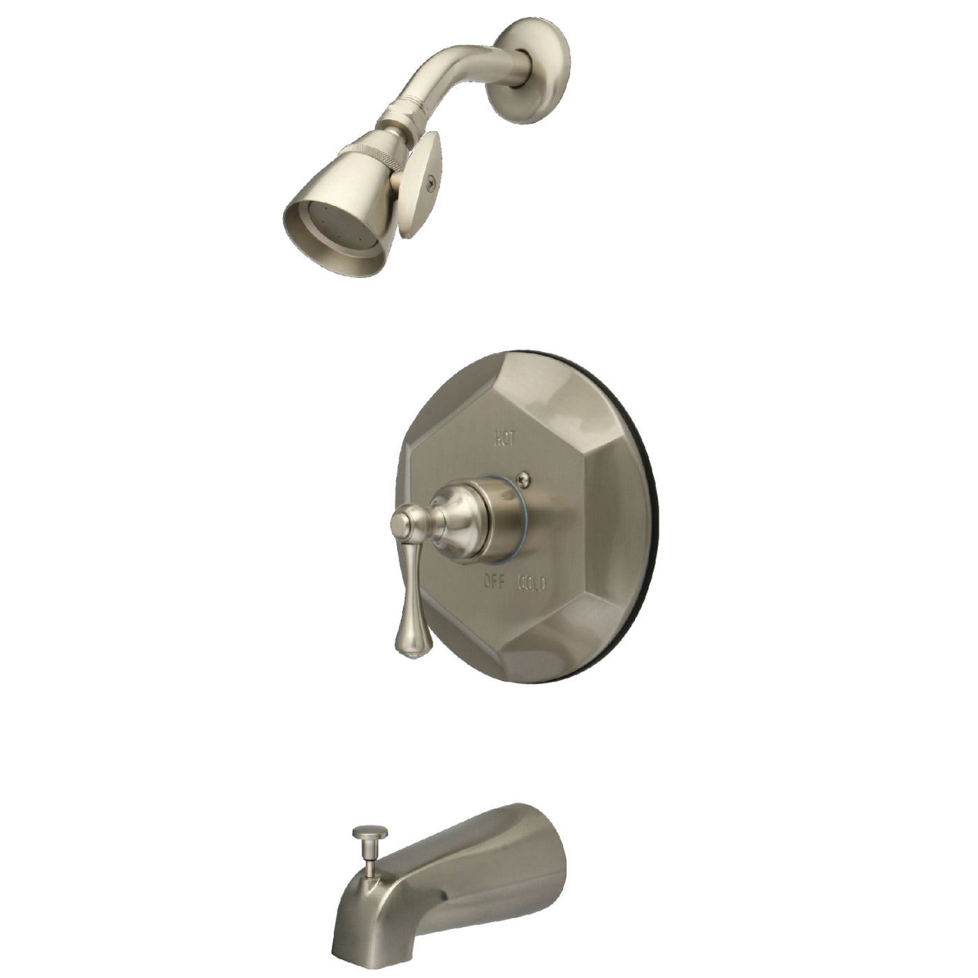 Elements of Design EB4638BL Tub and Shower Faucet, Brushed Nickel