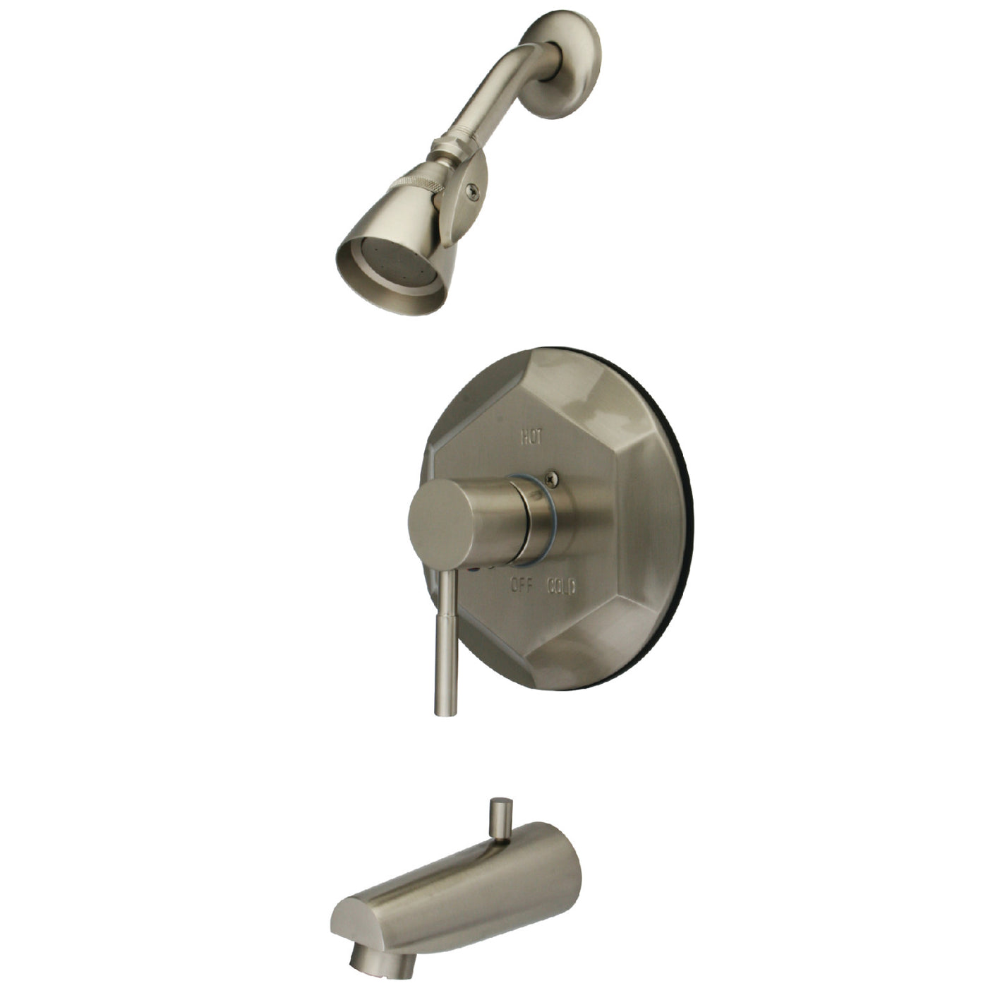 Elements of Design EB4638DL Tub and Shower Faucet, Brushed Nickel