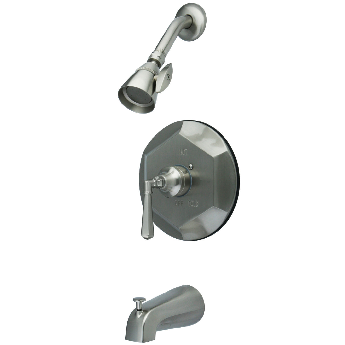 Elements of Design EB4638HL Tub and Shower Faucet, Brushed Nickel