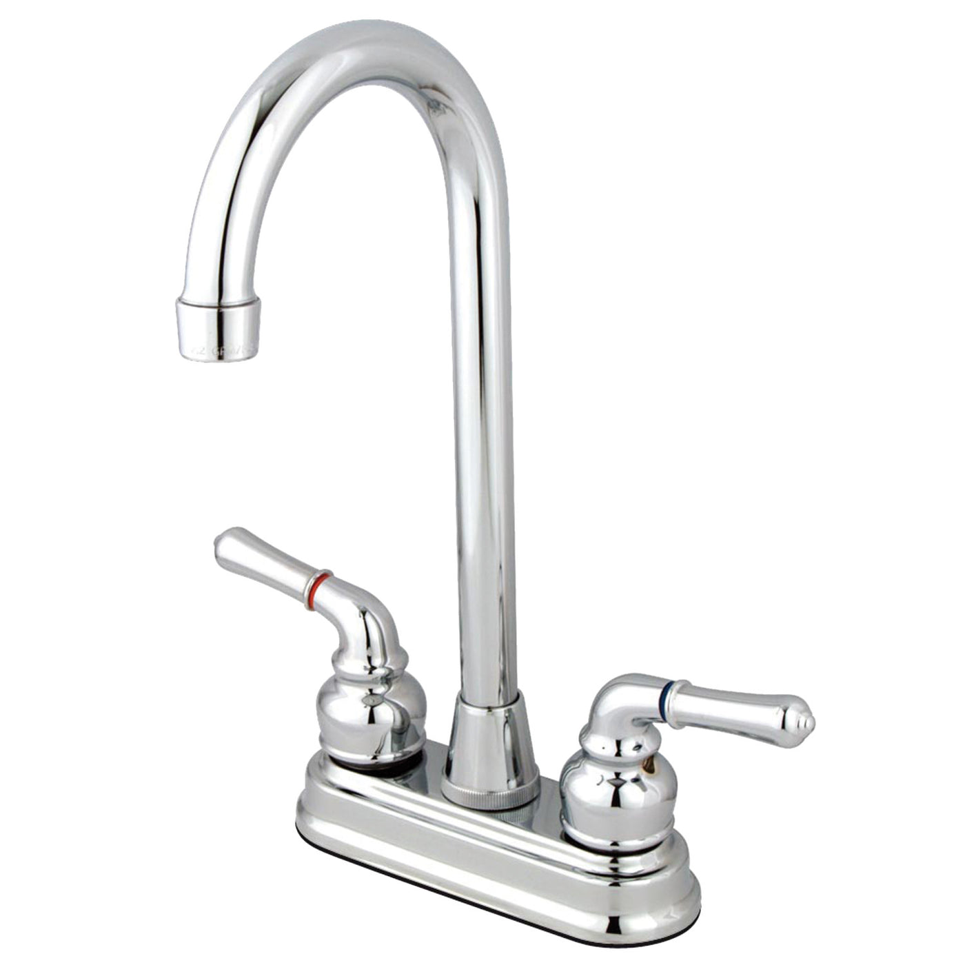 Elements of Design EB491 Two-Handle 4-Inch Centerset Bar Faucet, Polished Chrome