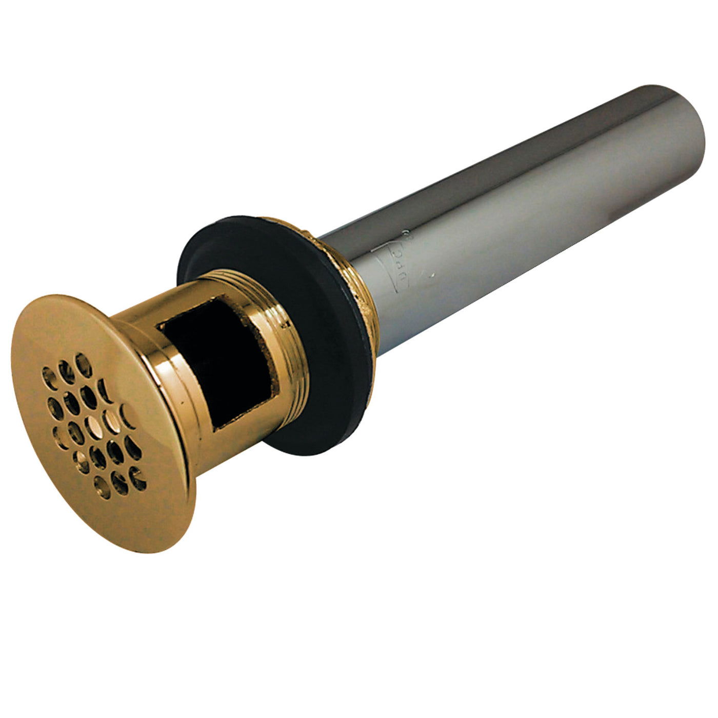 Elements of Design EB5002 Grid Drain with Overflow, Polished Brass