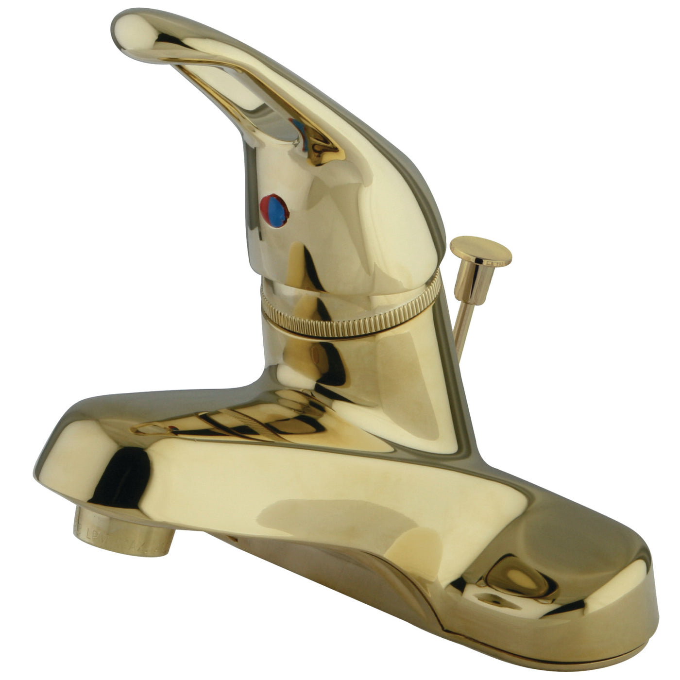 Elements of Design EB512 Single-Handle 4-Inch Centerset Bathroom Faucet, Polished Brass