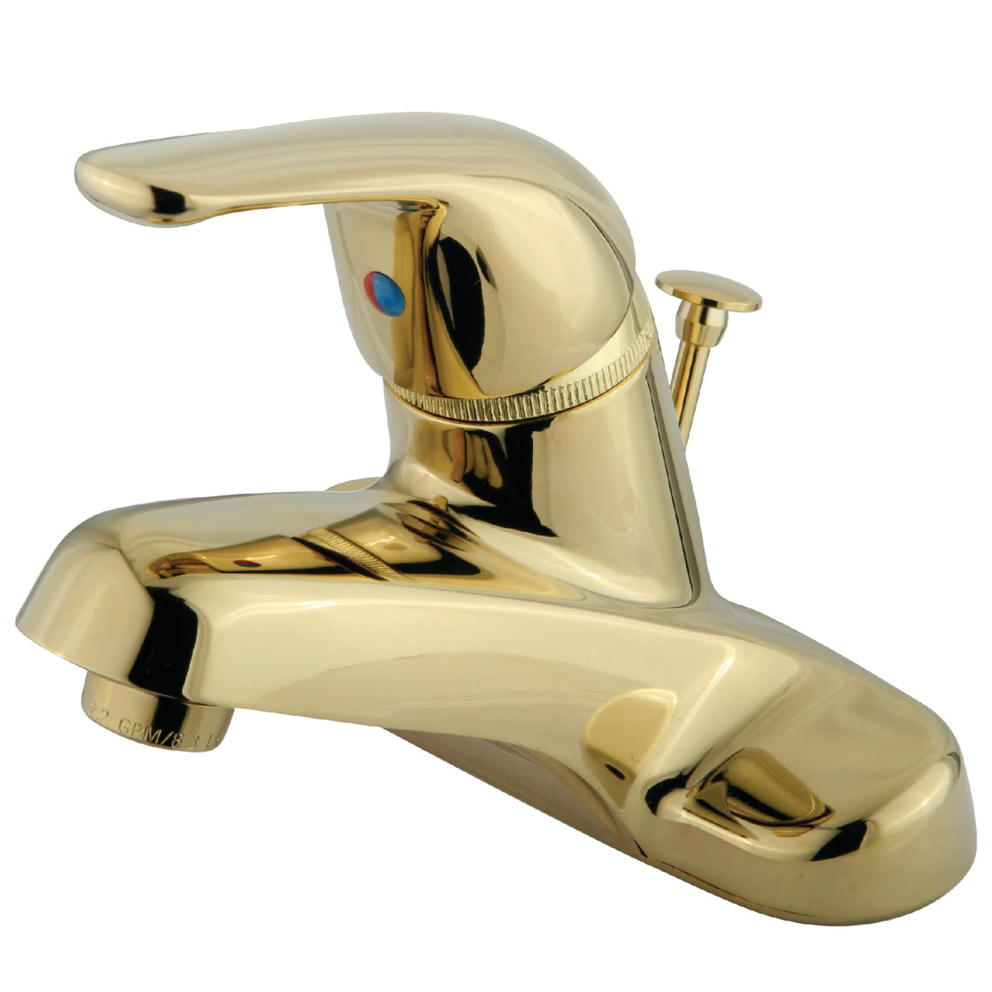 Elements of Design EB542B Single-Handle 4-Inch Centerset Bathroom Faucet, Polished Brass