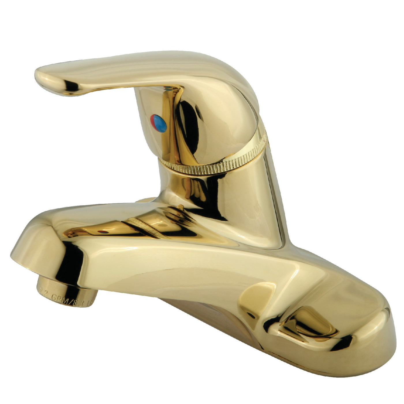 Elements of Design EB542LP Single-Handle 4-Inch Centerset Bathroom Faucet, Polished Brass