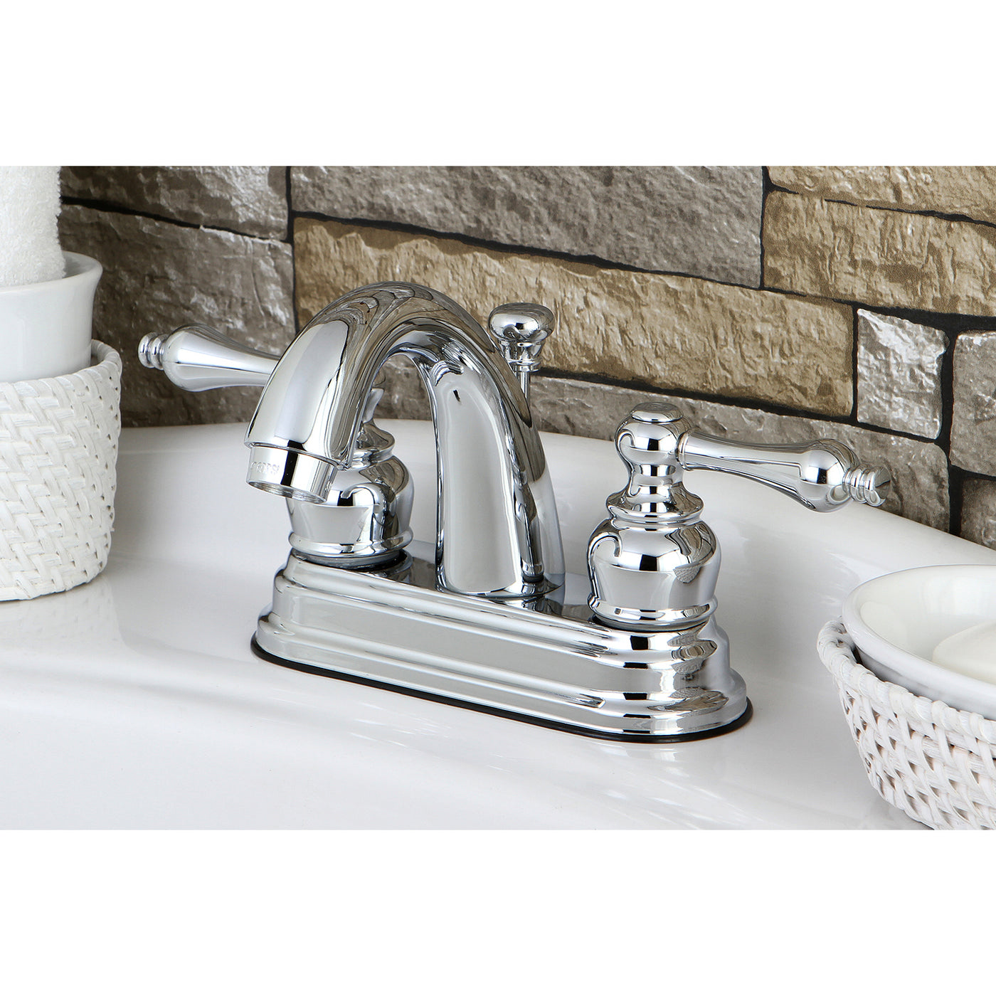 Elements of Design EB5611AL 4-Inch Centerset Bathroom Faucet, Polished Chrome