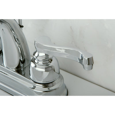 Elements of Design EB5611FL 4-Inch Centerset Bathroom Faucet with Retail Pop-Up, Polished Chrome