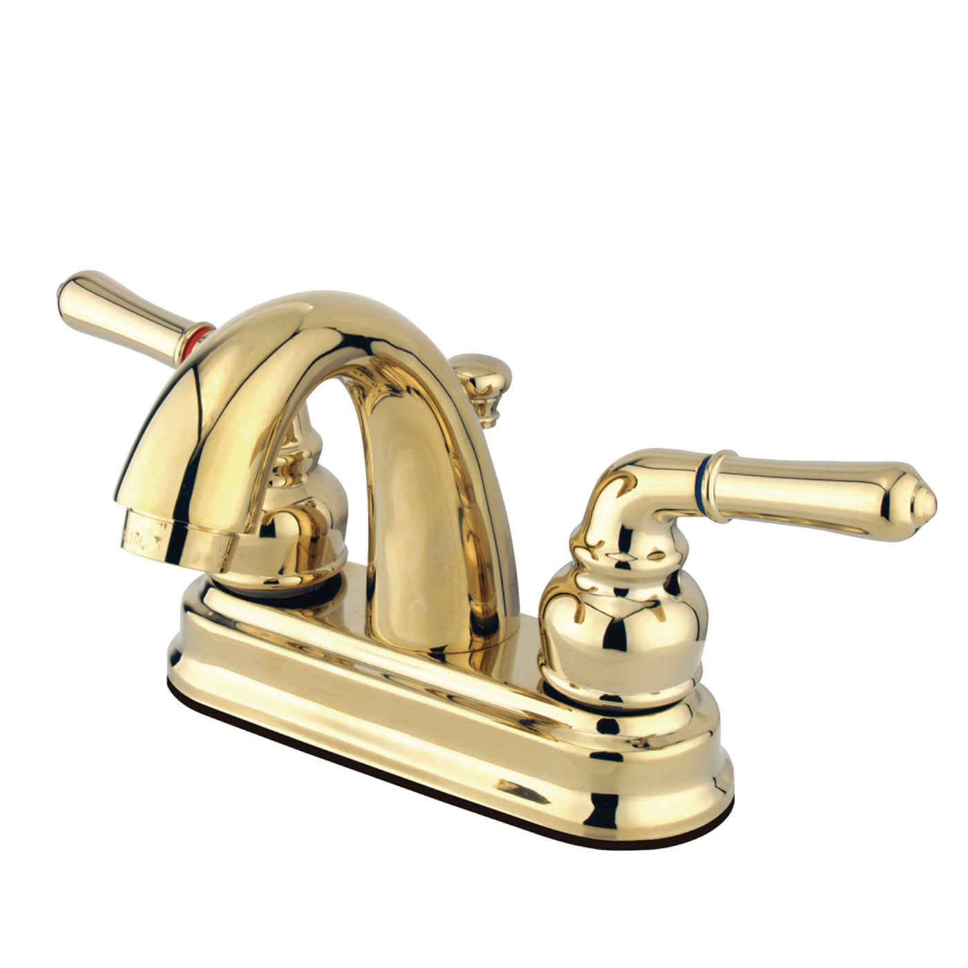 Elements of Design EB5612NML 4-Inch Centerset Bathroom Faucet, Polished Brass