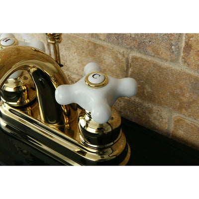 Elements of Design EB5612PX 4-Inch Centerset Bathroom Faucet, Polished Brass