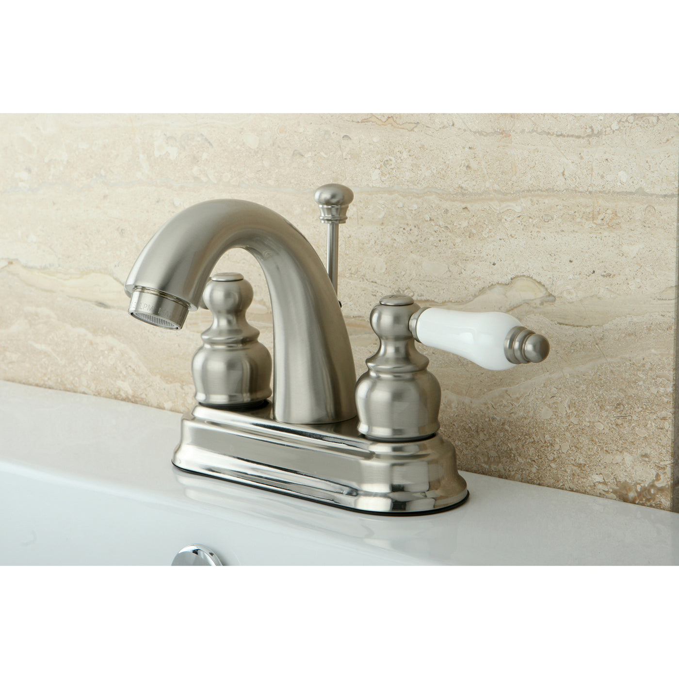 Elements of Design EB5618PL 4-Inch Centerset Bathroom Faucet, Brushed Nickel