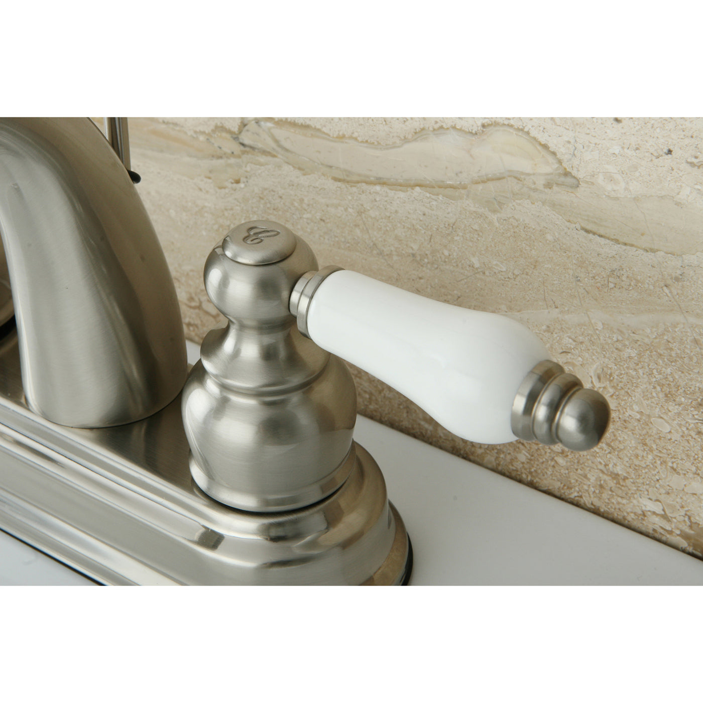Elements of Design EB5618PL 4-Inch Centerset Bathroom Faucet, Brushed Nickel