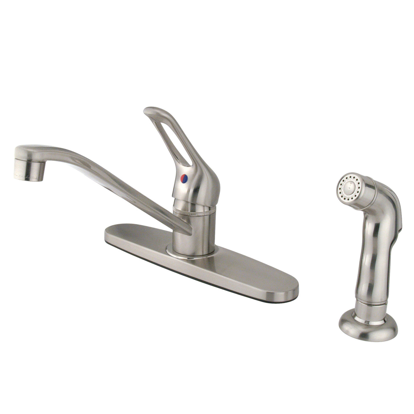 Elements of Design EB562SNSP Single-Handle Centerset Kitchen Faucet, Brushed Nickel