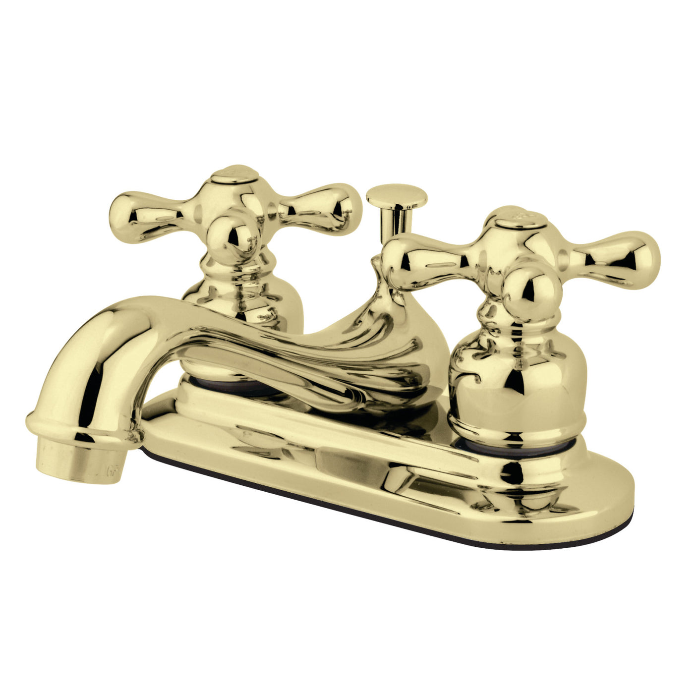 Elements of Design EB602AX 4-Inch Centerset Bathroom Faucet, Polished Brass