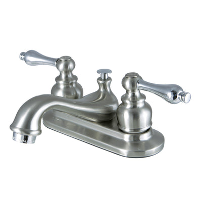 Elements of Design EB607ALB 4-Inch Centerset Bathroom Faucet, Brushed Nickel/Polished Chrome