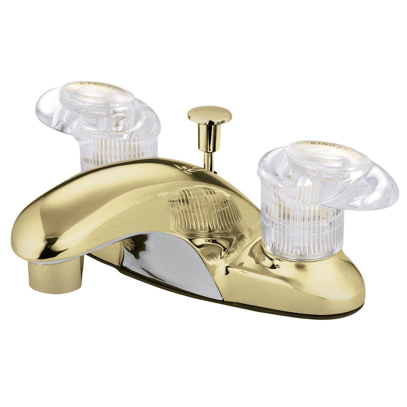 Elements of Design EB6152 4-Inch Centerset Bathroom Faucet, Polished Brass