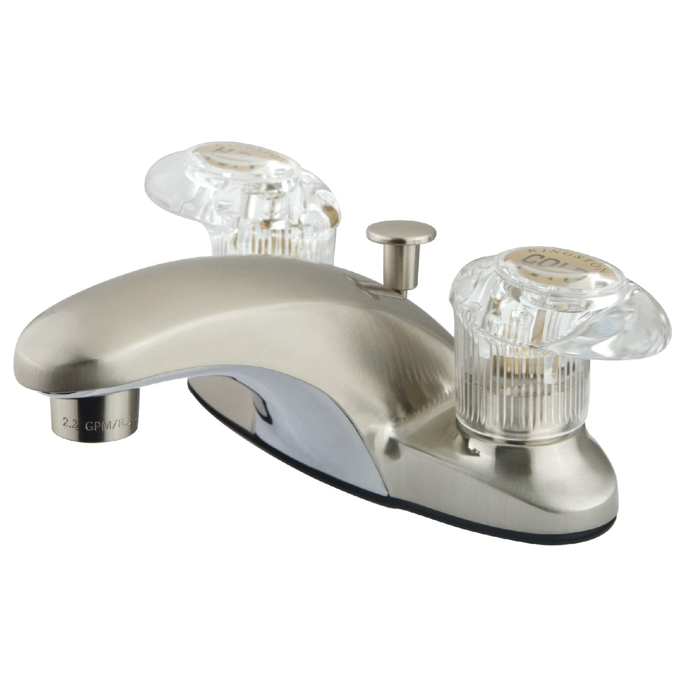 Elements of Design EB6158 4-Inch Centerset Bathroom Faucet, Brushed Nickel