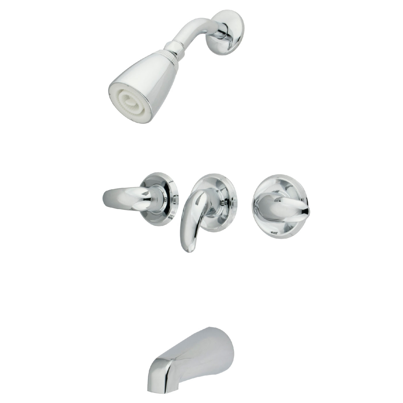 Elements of Design EB6231LL Tub and Shower Faucet, Polished Chrome
